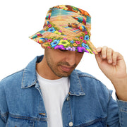 60s Tropical Beach Party - Bucket Hat - Playing Hooki
