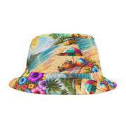 60s Tropical Beach Party - Bucket Hat - Playing Hooki