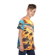 Baby Turtles at Sunset - Kids & Youth Performance Jersey - Playing Hooki