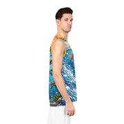 Baby Turtles at Sunset - Mesh Tank Jersey - Playing Hooki