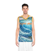 Baby Turtles at Sunset - Mesh Tank Jersey - Playing Hooki