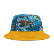 Baby Turtles at Sunset v1 - Bucket Hat - Playing Hooki