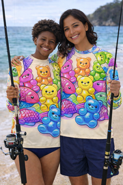 Big Fish, Little Fish - Gummy Bear & Fish - 2 x Rashie - Playing Hooki