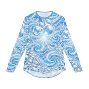 Blue Swirls & Sparkles Rasher - UV Protection - Playing Hooki