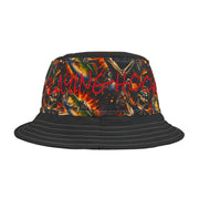 Born To Fish Skeleton - Bucket Hat - Playing Hooki