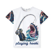 Catching Sharks - Kids & Youth Performance Jersey - Playing Hooki