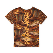 Cowgirl at Sunset - Kids & Youth Performance Tee - Playing Hooki