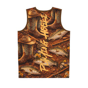 Cowgirl at Sunset - Mesh Tank Jersey - Playing Hooki