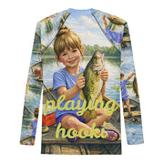 Cute Fishing Girl - Big & Little Rashie UV Protection Bundle - Playing Hooki