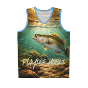 Fishing for Bass - Mesh Tank Jersey - Playing Hooki