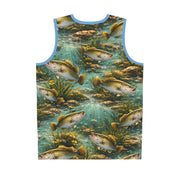 Fishing for Bass - Mesh Tank Jersey - Playing Hooki
