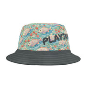Floral Strawberry Fish - Bucket Hat - Playing Hooki