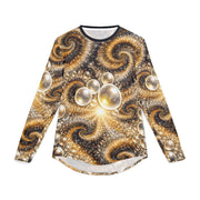 Gold Swirls & Sparkles - Rashie - UV Protection Tee - Playing Hooki