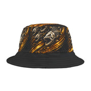Golden Skeleton Bass - Bucket Hat - Playing Hooki