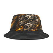 Golden Skeleton Bass - Bucket Hat - Playing Hooki