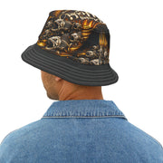 Golden Skeleton Bass - Bucket Hat - Playing Hooki