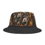 Golden Skeleton Bass - Bucket Hat - Playing Hooki