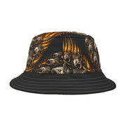 Golden Skeleton Bass - Bucket Hat - Playing Hooki