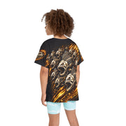 Golden Skeleton Bass - Kids & Youth Performance Jersey - Playing Hooki