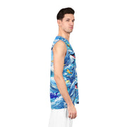 Happy Dolphin - Mesh Tank Jersey - Playing Hooki