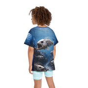 Kids Jersey — Ocean Fish School 'Playing Hook' All - Over Print - Playing Hooki