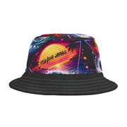 Neon Fishing Skeleton - Bucket Hat - Playing Hooki