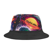 Neon Fishing Skeleton - Bucket Hat - Playing Hooki