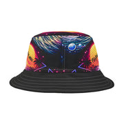 Neon Fishing Skeleton - Bucket Hat - Playing Hooki