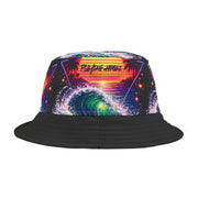Neon Fishing Skeleton - Bucket Hat - Playing Hooki