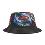 Neon Fishing Skeleton - Bucket Hat - Playing Hooki