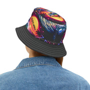 Neon Fishing Skeleton - Bucket Hat - Playing Hooki