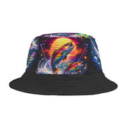 Neon Fishing Skeleton - Bucket Hat - Playing Hooki