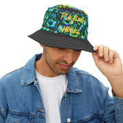 Neon Gamer Star - Bucket Hat - Playing Hooki