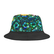 Neon Gamer Star - Bucket Hat - Playing Hooki