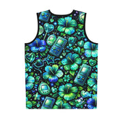 Neon Gamer Star - Mesh Tank Jersey - Playing Hooki