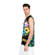 Neon Gamer Star - Mesh Tank Jersey - Playing Hooki