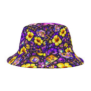 Neon Hibiscus Gamer - Bucket Hat - Playing Hooki