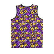 Neon Hibiscus Gamer - Mesh Tank Jersey - Playing Hooki