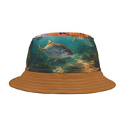 Ocean Waves & Fish - Bucket Hat - Playing Hooki