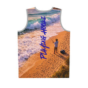 Ocean Waves & Fish - Mesh Tank Jersey - Playing Hooki