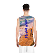 Ocean Waves & Fish - Mesh Tank Jersey - Playing Hooki