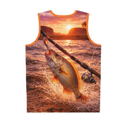 Outback River Splash - Mesh Tank Jersey - Playing Hooki