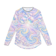 Pink Swirls & Sparkles Rashies _ UV Protection - Playing Hooki