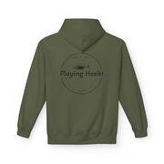 Playing Hooki - Fleece Hoodie - Vintage Graphic Pullover - Playing Hooki