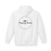 Playing Hooki - Fleece Hoodie - Vintage Graphic Pullover - Playing Hooki