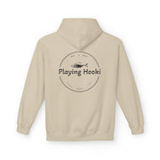 Playing Hooki - Fleece Hoodie - Vintage Graphic Pullover - Playing Hooki