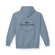 Playing Hooki - Fleece Hoodie - Vintage Graphic Pullover - Playing Hooki