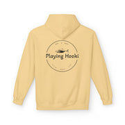 Playing Hooki - Fleece Hoodie - Vintage Graphic Pullover - Playing Hooki