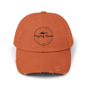 Playing Hooki - Vintage Look Distressed Baseball Cap - Playing Hooki