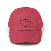 Playing Hooki - Vintage Look Distressed Baseball Cap - Playing Hooki